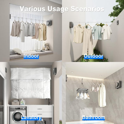 Space-Saving Laundry Drying Line
