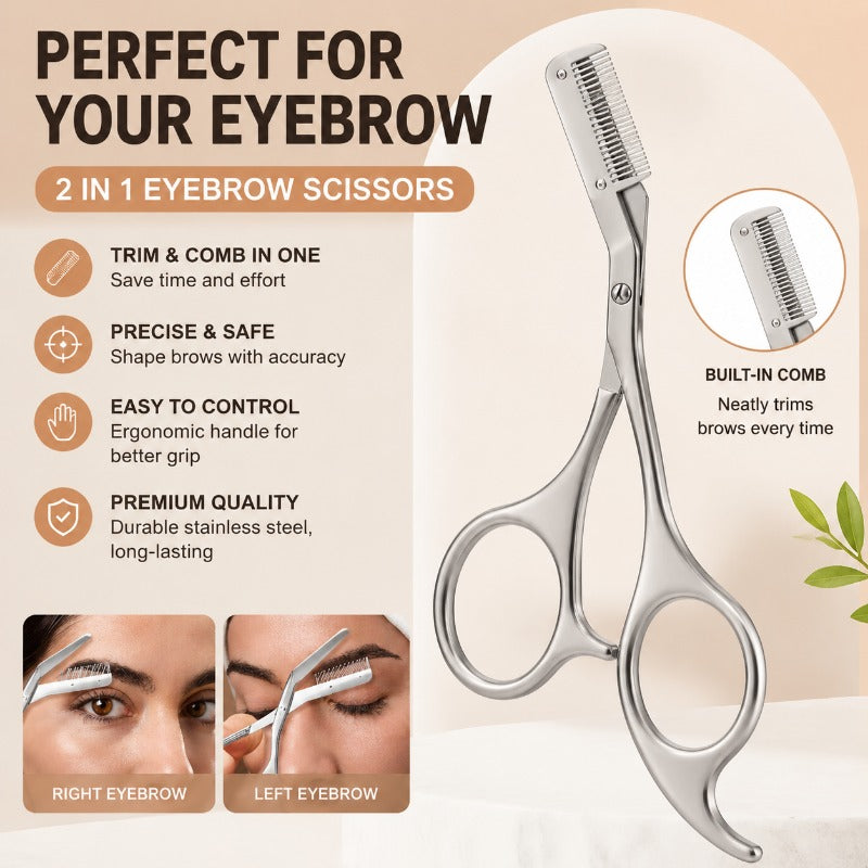 2-in-1 Brow Shaping Scissors