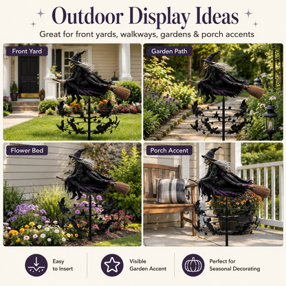 🔥Last Day 49% OFF🔮The Enchanted Witch Garden Wind Spinner