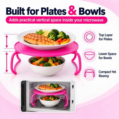 Foldable Microwave Rack
