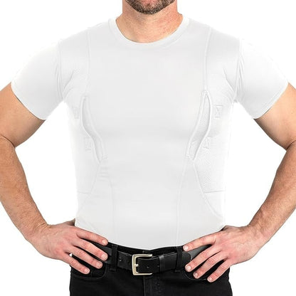 Concealed Carry Holster Shirt | Secure Hook & Loop Pocket with Large Storage
