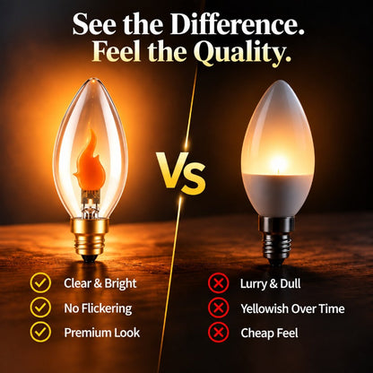 Sparkling Amber Flame Light
