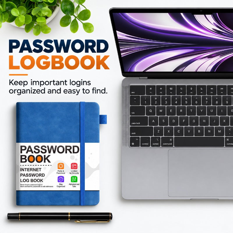 Color-Coded Alphabetical Password Organizer