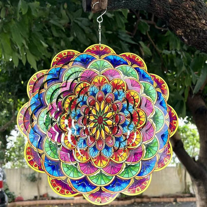 🎐 3D Rotating Wind Chime – Kinetic Hanging Wind Spinner for Garden, Balcony & Outdoor Decor