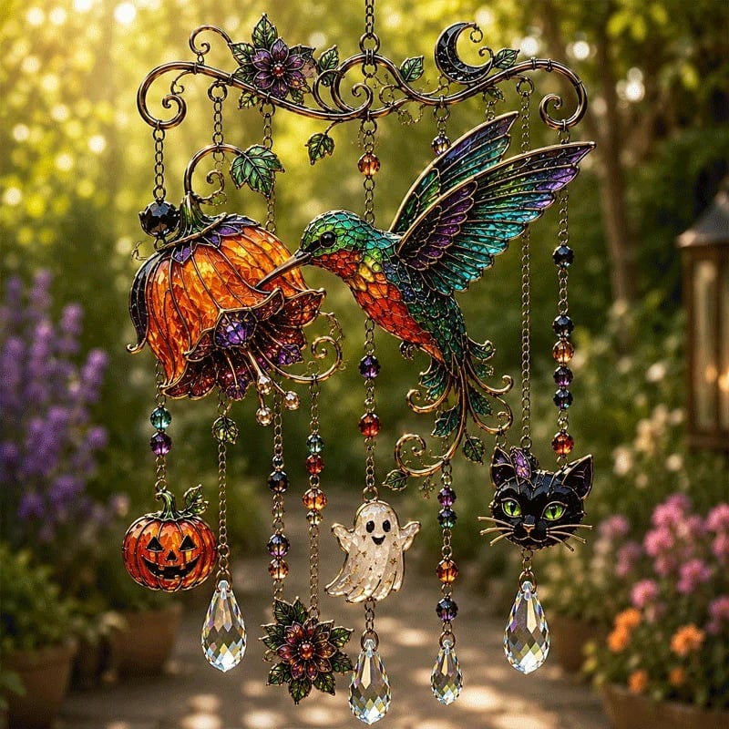 🔥Last Day 49% OFF - 👻✨Halloween-Themed Crystal Wind Chime(📦Buy 2 Free Shipping)