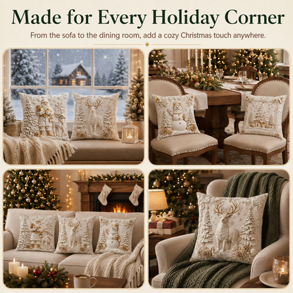 🔥Last Day 49% OFF❄Christmas Winter Scene Pillow Covers