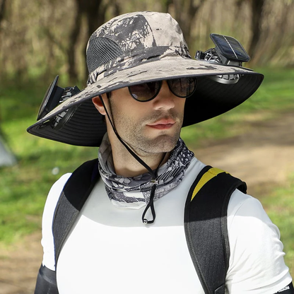 🔥2026 Summer Hot Sale 49% OFF⚡Solar Fan Sun Hat🎁