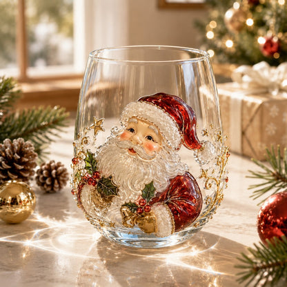 🎄 Christmas Magic Glass Cup – A Festive Holiday Keepsake For Every Sip