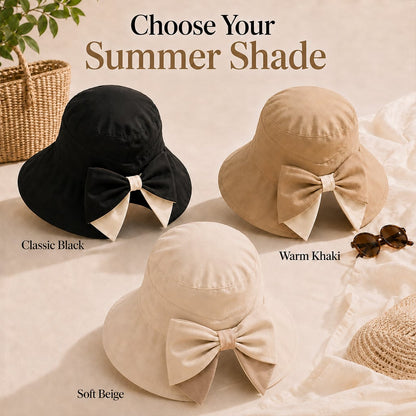 🔥2026 Summer Hot Sale 49% OFF☀️Bowknot Wide Brim Sun Protective Hat