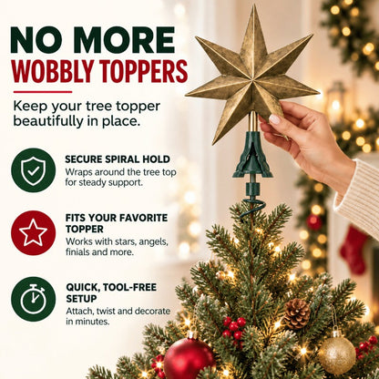 Secure Christmas Topper Support