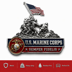 🇺🇸 Last Day Promo: 49% OFF 🎖️ - U.S. Marine Corps Semper Fidelis Car Emblem Metal Badge