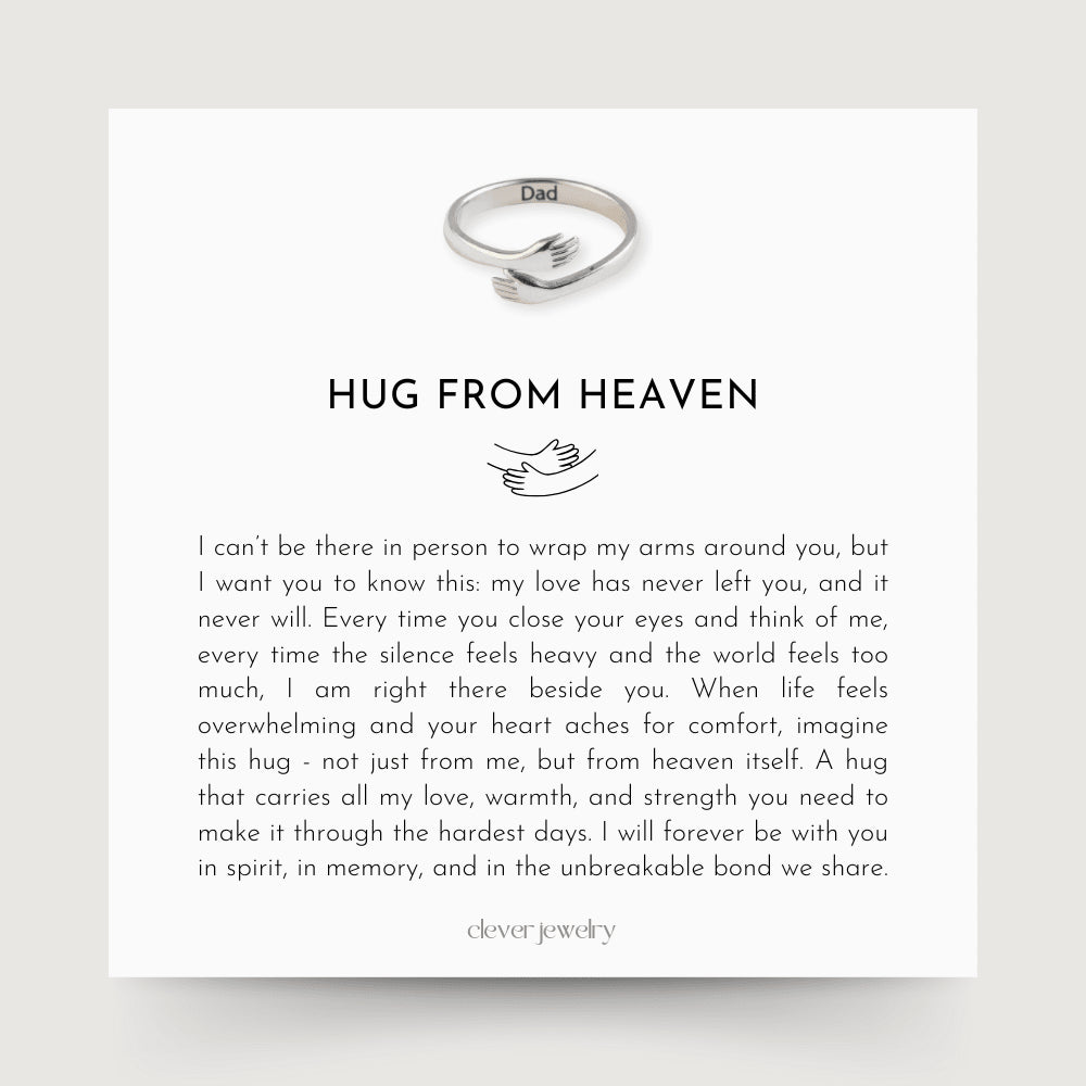 Hug From Heaven - Custom Engraved Ring