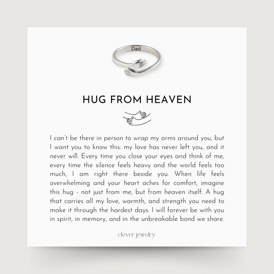 Hug From Heaven - Custom Engraved Ring