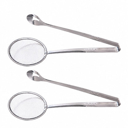 Dual Action Frying Strainer
