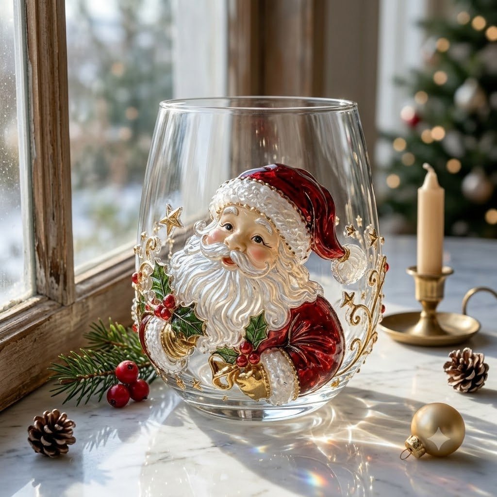 🎄 Christmas Magic Glass Cup – A Festive Holiday Keepsake For Every Sip