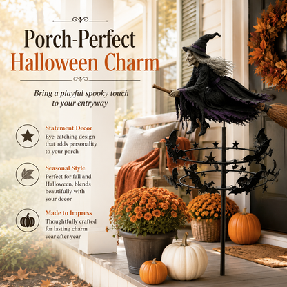 🔥Last Day 49% OFF🔮The Enchanted Witch Garden Wind Spinner