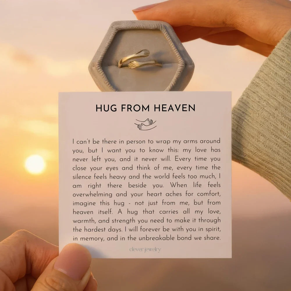Hug From Heaven - Custom Engraved Ring
