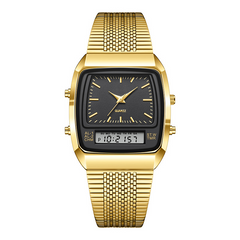 ⌚✨ Retro Style Square Face Multifunction Watch – Chronograph, Date Display & Classic Design 🕰️