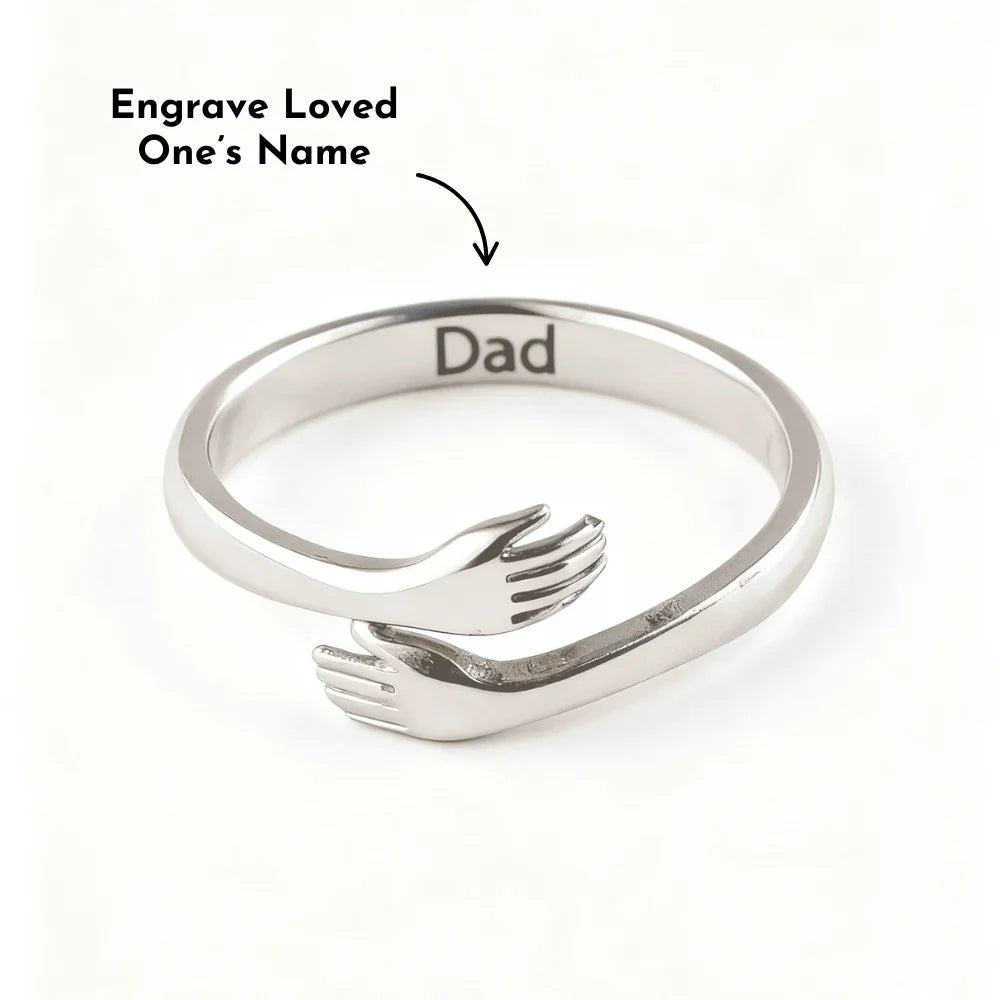 Hug From Heaven - Custom Engraved Ring